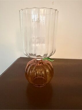 Pumpkin glass NWT